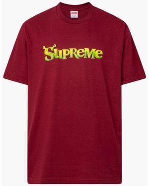 Supreme Shrek T-Shirt "Fw21" Su10721" - Red