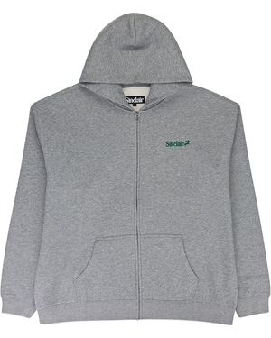 Sinclair Heather Zip Up Essential Hoodie "Heather" Slr Xhds 0016" - Black