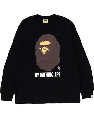 A Bathing Ape Longsleeves Sweatshirt By Bathing Ape 1I80 111 012" - Black