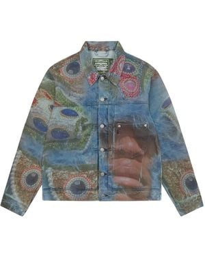 DENIM TEARS Big Chief Demond Type-1 Jean Jacket Dt396" - Blue