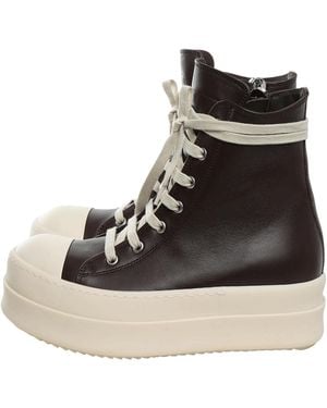 Rick Owens Mega Bumper High "Macassar Milk Milk" Rp01F6859 Lco 5311" - Black