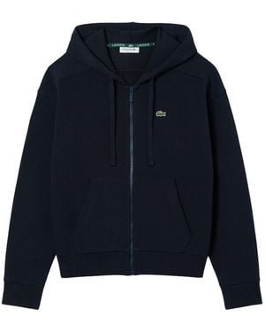 Lacoste Zip-Up Pique Hoodie "Abysm" Sf5272 51 Hde" - Blue