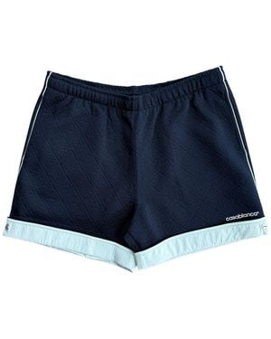 CASABLANCA Monogram Jacquard Knit Shorts Mpf25 Tr 328 01" - Blue