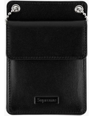 Supreme Leather Id Holder "fw 18" - Black