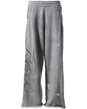 LOSTSHDWS Distressed Script Joggers 10062659" - Black