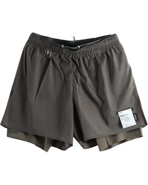 Satisfy Rippy Cordura 8 Shorts "Subterranean" 12053 83200" - Black