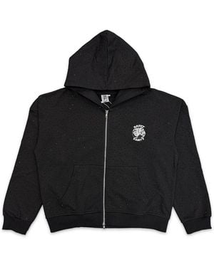 SAINT VANITY Vvs Zip-Up Hoodie "Oreo" Sv015" - Black