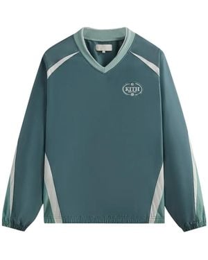 Kith Dayton Mesh Combo Pullover "Rhythm" Khm031821 393" - Green