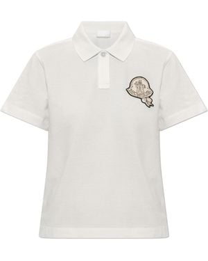 Moncler Embroidered Logo Polo Shirt Mon116" - Black