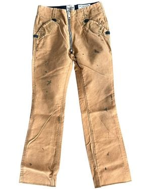 GALLERY DEPT. Distressed Hollywood Trousers "Tan" Gd370" - Black