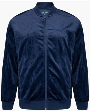 Stadium Goods Velour Track Top "navy" - Blue