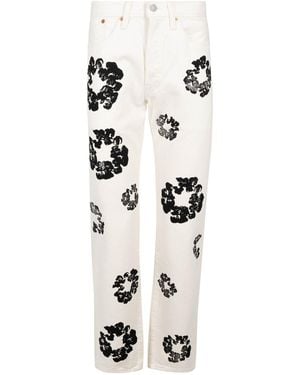 DENIM TEARS The Cotton Wreath Denim Jeans Dt18" - Black