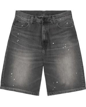 Carhartt Landon Shorts Destroy Wash Splatter" I037028 89Ej" - Black