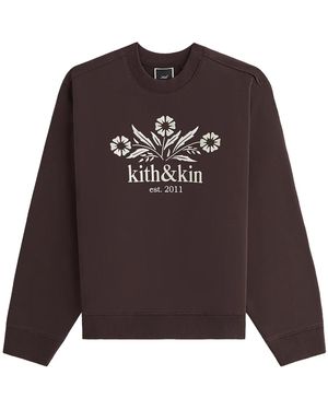 Kith Ashwin & Kin Bellflower Crewneck 41" - Black