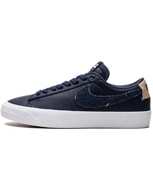 Nike Sb Zoom Blazer Low Pro Gt "Denim Swoosh" Dm8890 400" - Blue