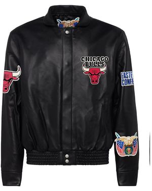 Jeff Hamilton Chicago Bulls Full Leather Jacket Nba Chi Bul 104" - Black
