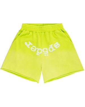 Sp5der Og Web V2 Sweatshorts "Acid 50" - Black