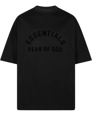 Fear Of God Heavy Jersey Ss Tee "Jet" 125Sp242004F" - Black