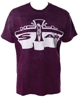 HELLSTAR Jesus T-Shirt Hsr366" - Purple