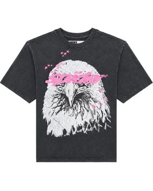 Sp5der Screaming Eagle T-Shirt "Onyx" 606" - Black