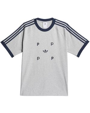 adidas Originals Pop Classic T-Shirt "Medium Heather Collegiate" Ix1973" - Black