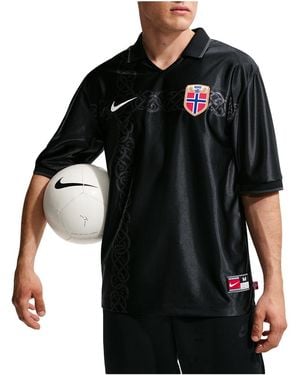 Nike Dri-Fit Short-Sleeve Soccer Top "Norway Energy" Ih1869 010" - Black