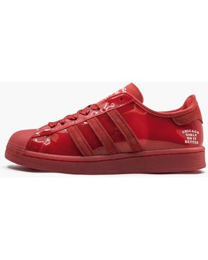 Adidas Superstar Red Shoes for Men Up to 30 off Lyst