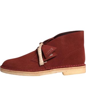 Clarks Originals Desert Boot "Rust Suede" 54729 Rust Suede" - Red