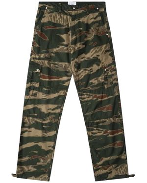 Rhude Tiger Camo Print Trousers Rhfw23Pa21320108 Mlg" - Black