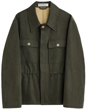 Our Legacy Unity Jacket "Antique Mudd Coated Sateen" M2261Uam" - Black