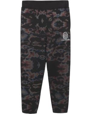 A Bathing Ape Thermography Joggers 1J30-152-013" - Black