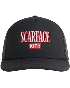 Kith Scarface Poly Foam Nolan Trucker Hat Khm051256 001" - Black