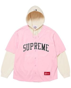 Supreme Chicago Sox Hooded Baseball Jersey "Fw25 - Black