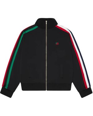 DENIM TEARS Star Track Zip Up Fw25 Jacket Dt580" - Black