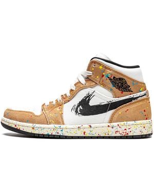 Nike Air 1 Mid Se "Brushstroke" Da8005 100" - Black