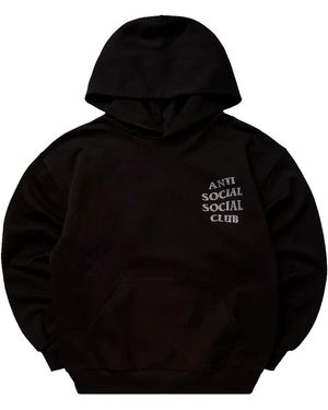 ANTI SOCIAL SOCIAL CLUB Rhinestone Mind Games Hoodie Assc085" - Black