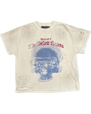 SEKRIT Cranium T-Shirt "Dirty Vintage" Skrt023" - Black