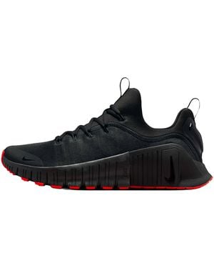 Nike Free Metcon 6 "Dark Smoke Bright Crimson" Fj7127 008" - Black