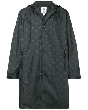 adidas United Arrows & Sons Long Coat Cz8077" - Black