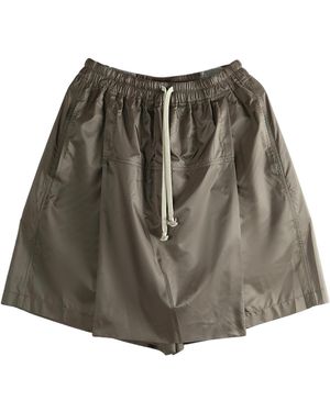 Rick Owens Woven Kilt Shorts "Dark Dust" Mu01F2B01 M8114 828" - Black