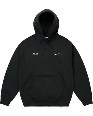 Palace Nike Font Swoosh Hoodie P0140" - Black
