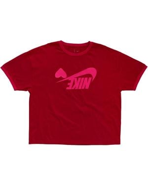 Travis Scott Nike Heart Ringer T-Shirt Cpfm80" - Red