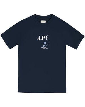 Aimé Leon Dore Ss Ink Logo T-Shirt Blazer" Ss24Ct042" - Blue