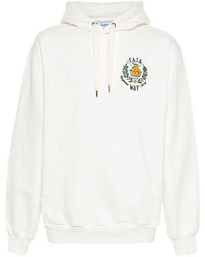 CASABLANCA Casa Way Embroiodered Logo Hoodie & Mps24-Jtp-093-01" - Black