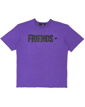 Vlone(GOAT) Friends Logo Short Sleeve T-Shirt Vl0026" - Purple