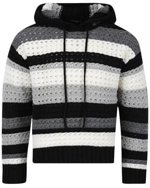 NAHMIAS Crochet Hoodie Multi" Aw2215052" - Black