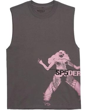 Sp5der Young Thug Muscle T-Shirt 346" - Black