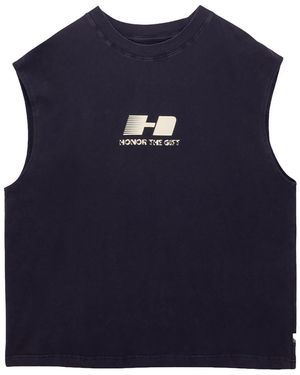 Honor The Gift The Frequency Tank Top Htg260214002" - Blue