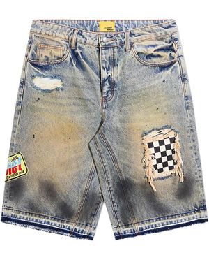 DIET STARTS MONDAY Venice Denim Shorts "Light" Dsm Sum26 040" - Black