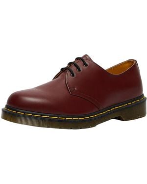Dr. Martens 1461 Elastic Leather Oxford Shoes "Comme Des Garcons Cherry" 25892600" - Red